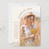 Invitation Fleur sauvage Bloom Graduation Party Arch Photo (Devant)