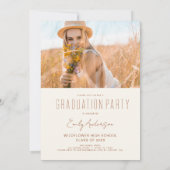 Invitation Fleur sauvage Bloom Graduation Party Arch Photo (Dos)