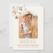 Invitation Fleur sauvage Bloom Graduation Party Arch Photo (Devant)