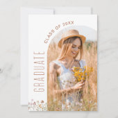 Invitation Fleur sauvage Bloom Graduation Party Arch Photo (Devant)