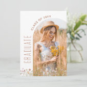 Invitation Fleur sauvage Bloom Graduation Party Arch Photo (Debout devant)