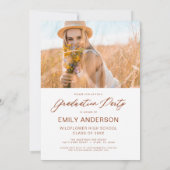 Invitation Fleur sauvage Bloom Graduation Party Arch Photo (Dos)