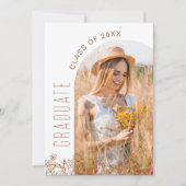 Invitation Fleur sauvage Bloom Graduation Party Arch Photo (Devant)