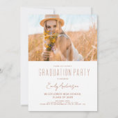 Invitation Fleur sauvage Bloom Graduation Party Arch Photo (Dos)