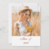 Invitation Fleur sauvage Bloom Graduation Party Boho (Dos)