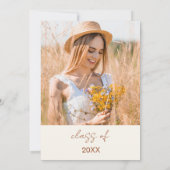 Invitation Fleur sauvage Bloom Graduation Party Boho (Dos)