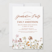 Invitation Fleur sauvage Bloom Graduation Party Photo (Devant)