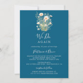 Invitation Fleur sauvage Blush Classique Nous Reprenons Vow R (Devant)