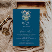 Invitation Fleur sauvage Blush Classique Nous Reprenons Vow R