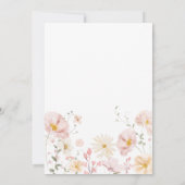 Invitation Fleur sauvage Boho Arch Baby dans le Baby shower d (Dos)