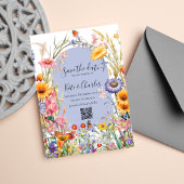 Invitation Fleur sauvage boho chic wreath enregistrer la date