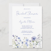 Invitation Fleur sauvage boho fleurs nuptiale douche (Devant)