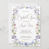 Invitation Fleur sauvage boho fleurs nuptiale douche (Devant)