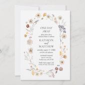 Invitation Fleur sauvage Boho Floral Moderne Un Jour (Devant)