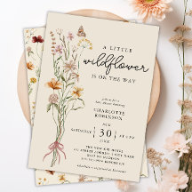 Fleur sauvage Boho Floral Neutral Baby shower