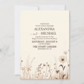 Invitation Fleur sauvage Boho Garden Wedding (Devant)