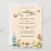Invitation Fleur sauvage Boho Garden Wedding (Devant)