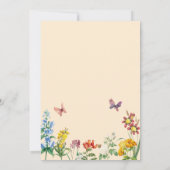 Invitation Fleur sauvage Boho Garden Wedding (Dos)