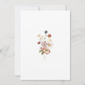 Invitation Fleur sauvage Boho Love in Bloom Fête des mariées (Dos)