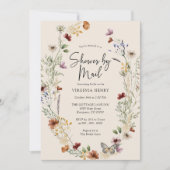 Invitation Fleur sauvage Boho Par Courrier (Devant)