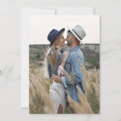 Invitation Fleur sauvage Boho Photo Terracotta Mariage botani (Dos)