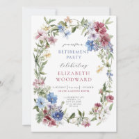 Fleur sauvage Boho Watercolor Wreath RetiParty