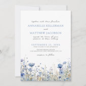Invitation Fleur sauvage botanique Aquarelle Mariage floral (Devant)