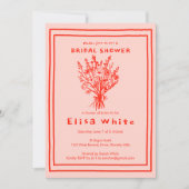 Invitation Fleur sauvage Bouquet Rustique Whimsical Fête des  (Devant)