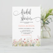 Invitation fleur sauvage Btidal Shower (Debout devant)