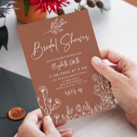 Fleur sauvage Burnt Orange Terracotta Fête des mar