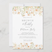 Invitation Fleur sauvage classique Brunch et Fête des mariées (Devant)