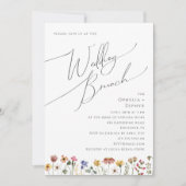Invitation Fleur sauvage coloré | Brunch Mariage (Devant)