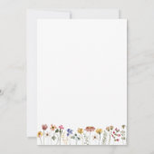 Invitation Fleur sauvage coloré | Célébrons (Dos)
