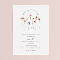 Fleur sauvage coloré Neuvième fête d'anniversaire