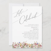 Invitation Fleur sauvage coloré | Pré Fêtons (Devant)