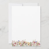 Invitation Fleur sauvage coloré | Pré Fêtons (Dos)