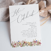 Invitation Fleur sauvage coloré | Pré Fêtons