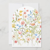 Invitation Fleur sauvage coloré Rustic Garden Arch Mariage (Dos)