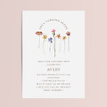 Invitation Fleur sauvage coloré Septième fête d'anniversaire<br><div class="desc">Cette invitation colorée à la fête du septième anniversaire de fleur sauvage est parfaite pour votre simple, fantaisie, boho, fête d'été arc-en-ciel. Les fleurs aux couleurs vives, rose, jaune, orange et or donnent à ce produit l'impression d'un jardin de printemps hippie vintage, élégant et minimaliste. Le design moderne est artistique...</div>