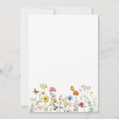 Invitation Fleur sauvage Colorful Botanical Couples Douche (Dos)
