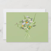 Invitation Fleur sauvage Couple douche (Dos)