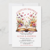 Invitation fleur sauvage Couples Douche (Devant)