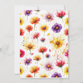 Invitation fleur sauvage Couples Douche (Dos)