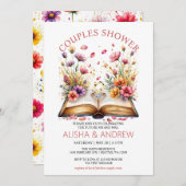 Invitation fleur sauvage Couples Douche (Devant / Derrière)