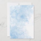 Invitation Fleur sauvage d'aquarelle bébé dans le Baby shower (Dos)