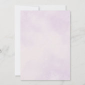 Invitation Fleur sauvage d'aquarelle florale Mariage géométri (Dos)