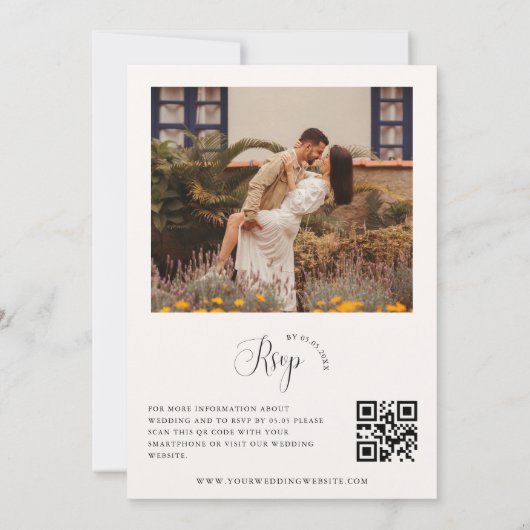 Invitation Fleur sauvage d'aquarelle Mason Jar Mariage rustiq (Dos)