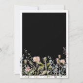 Invitation Fleur sauvage d'aquarelle moderne Floral Mariage n (Dos)