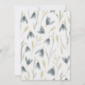 Invitation Fleur sauvage d'aquarelle Snowdrops RSVP (Dos)