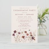 Invitation Fleur sauvage d'automne (Debout devant)